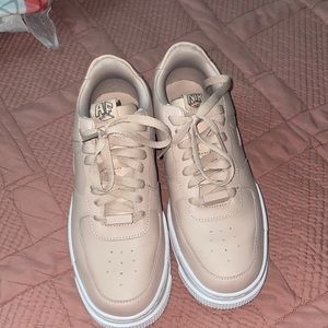 Beige Pixel Nike Forces